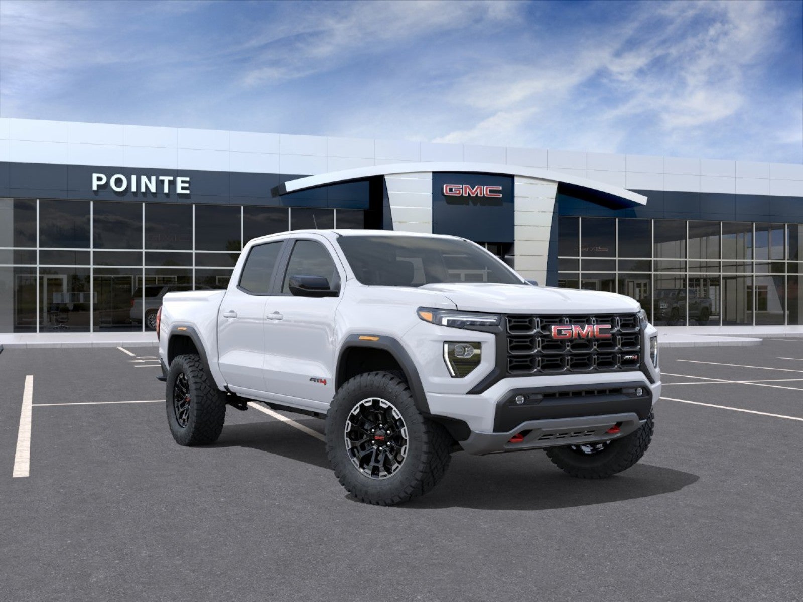 Summit White 2026 GMC Canyon Pickup Truck Four-Wheel Drive Automatic