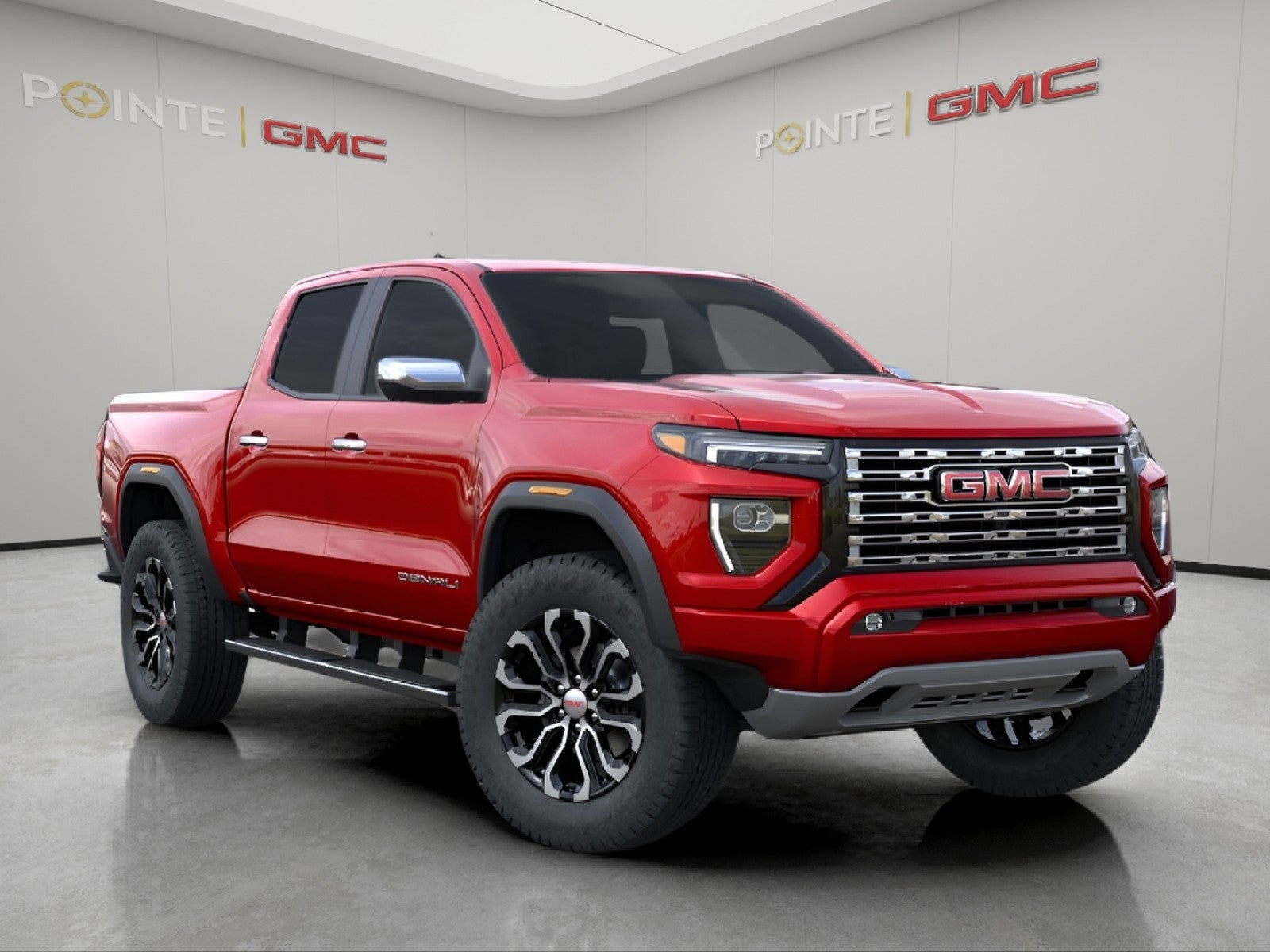 Volcanic Red Tintcoat 2026 GMC Canyon Denali Crew Cab 4WD Pickup Truck Four-Wheel Drive Automatic