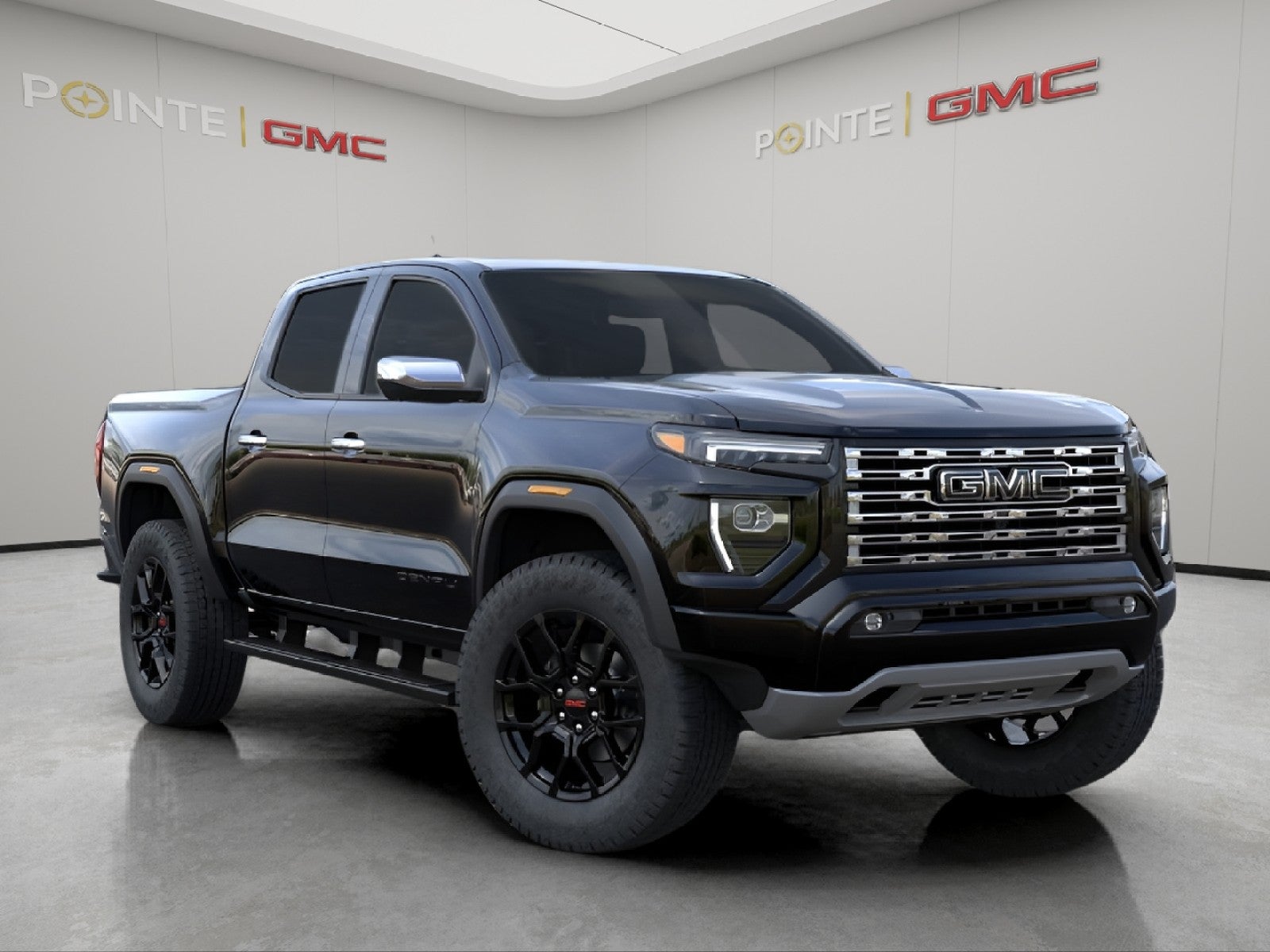 Onyx Black 2026 GMC Canyon Denali Crew Cab 4WD Pickup Truck Four-Wheel Drive Automatic