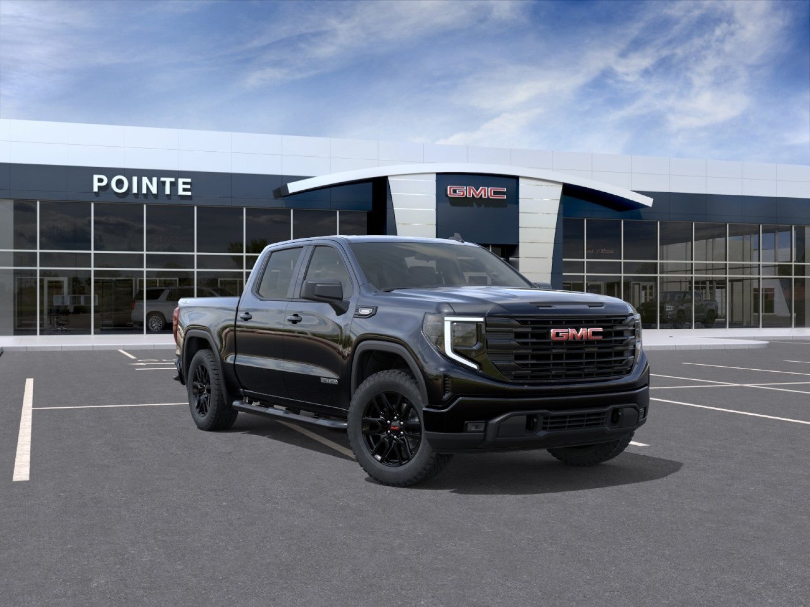 Onyx Black 2026 GMC Sierra 1500 Elevation Crew Cab 4WD Pickup Truck Four-Wheel Drive Automatic