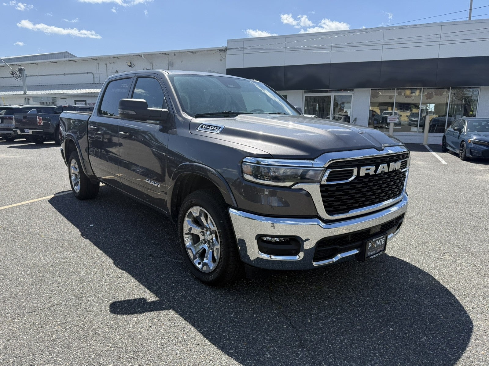 Gray 2026 RAM 1500 Pickup Truck Four-Wheel Drive Automatic