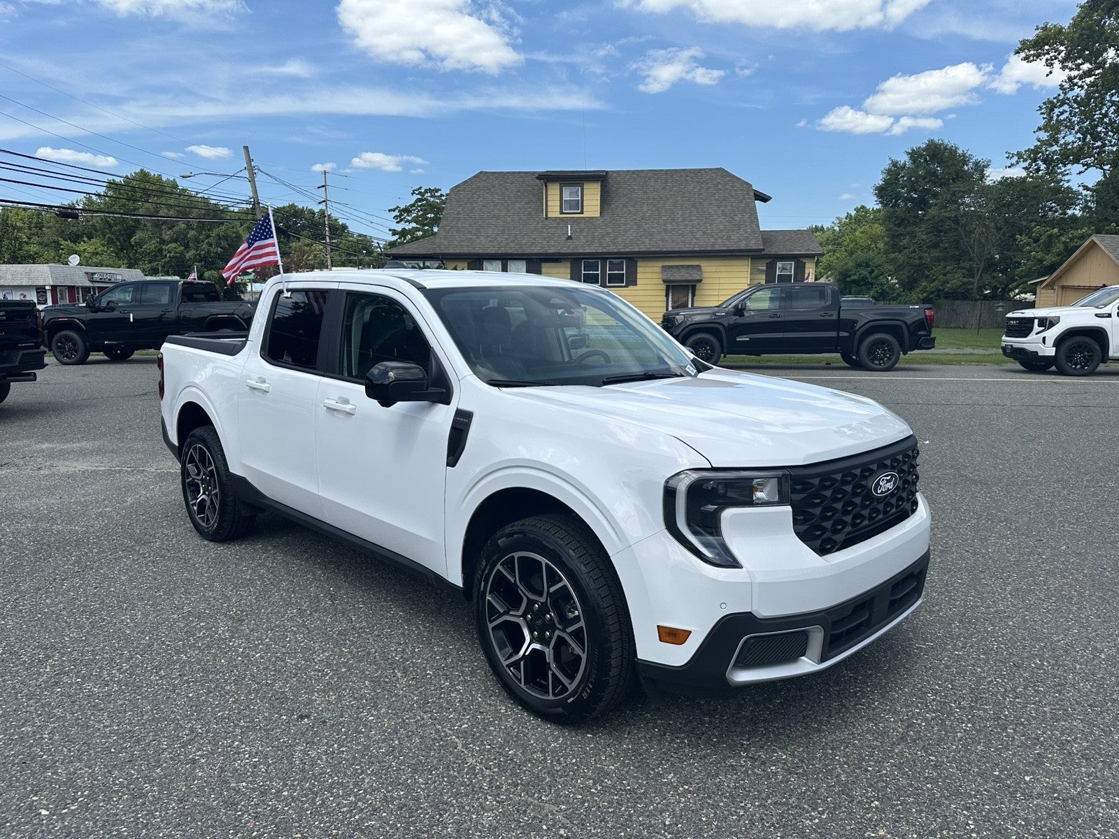 White 2025 Ford Maverick Pickup Truck All-Wheel Drive Automatic