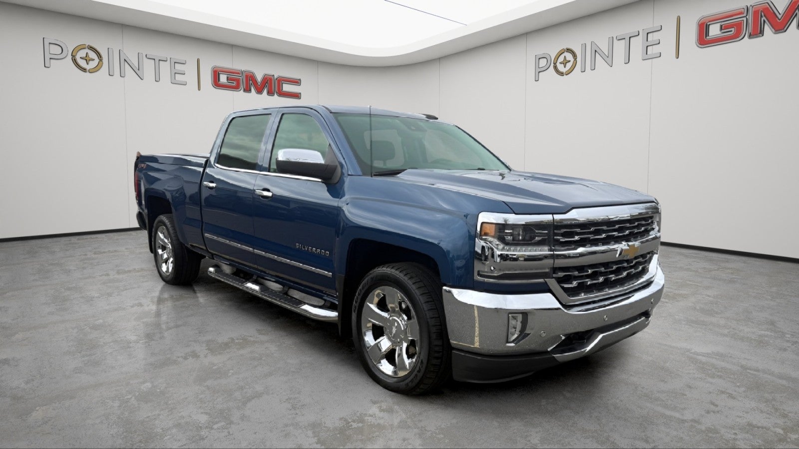 Deep Ocean Blue Metallic 2018 Chevrolet Silverado 1500 Pickup Truck Four-Wheel Drive Automatic