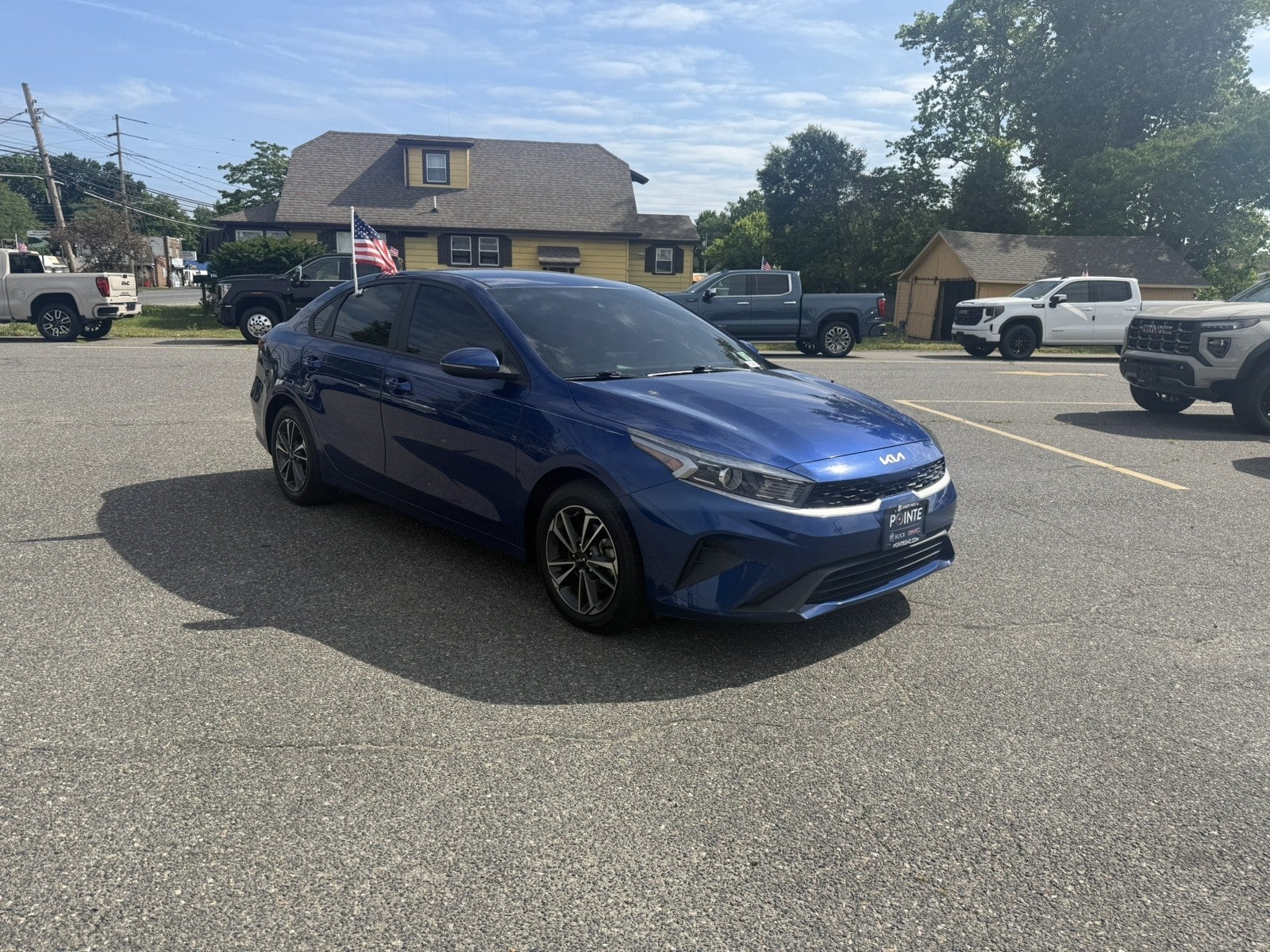 Blue 2024 Kia Forte LXS FWD Sedan Front-Wheel Drive 