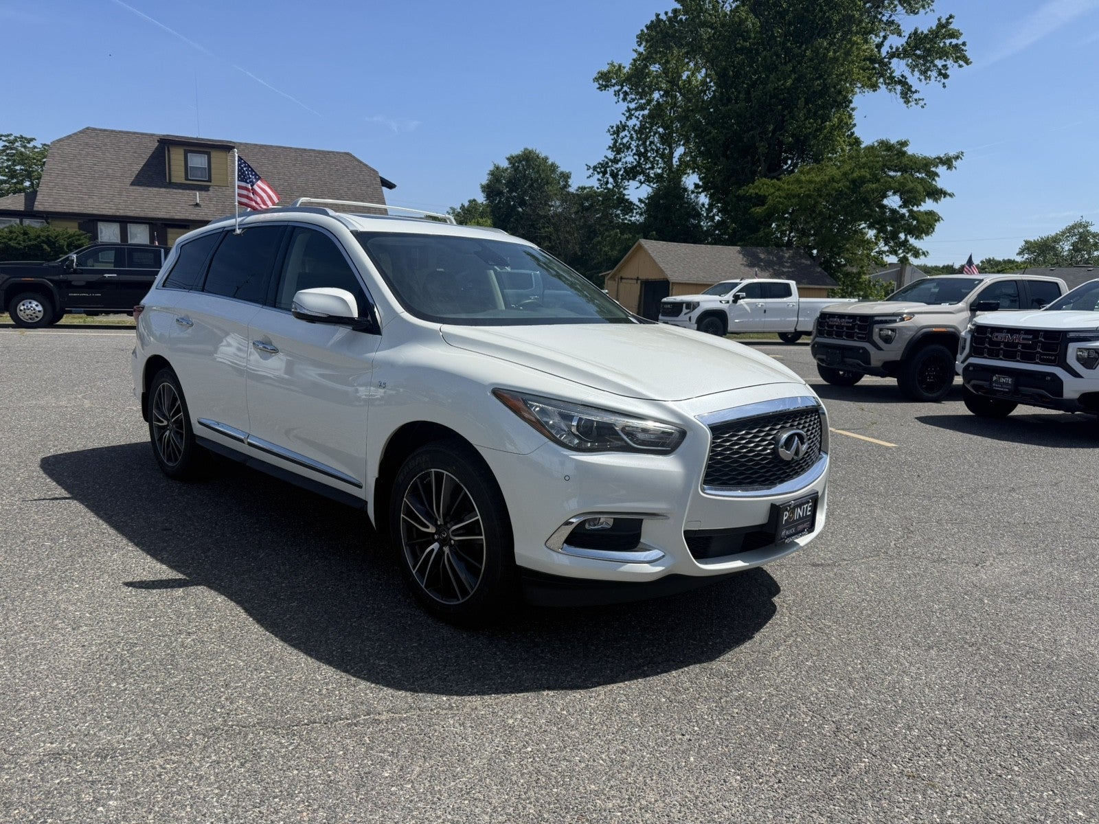 White 2019 INFINITI QX60 SUV / Crossover All-Wheel Drive Continuously Variable Transmission