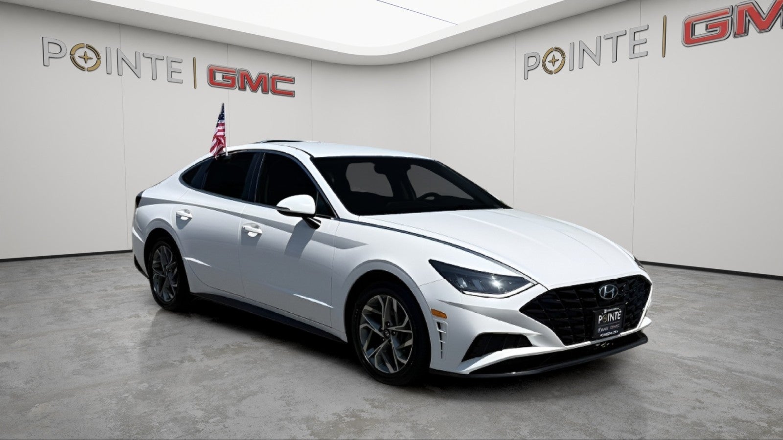 White 2023 Hyundai Sonata Sedan Front-Wheel Drive Automatic