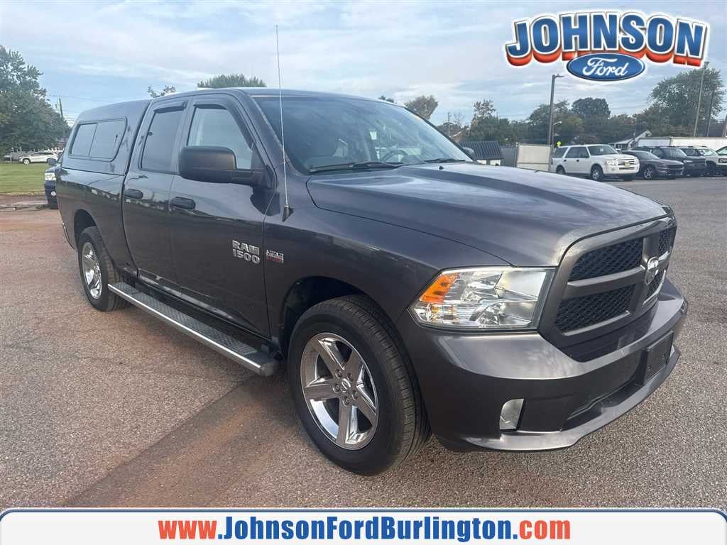 Gray (Granite Crystal Metallic Clearcoat) 2018 RAM 1500 Pickup Truck Four-Wheel Drive 8-Speed Automatic