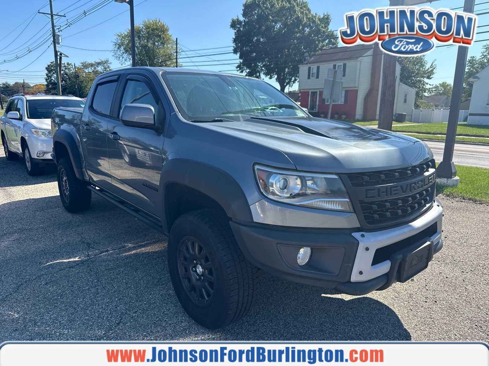 Gray (Satin Steel Metallic) 2019 Chevrolet Colorado Pickup Truck Four-Wheel Drive 8-Speed Automatic