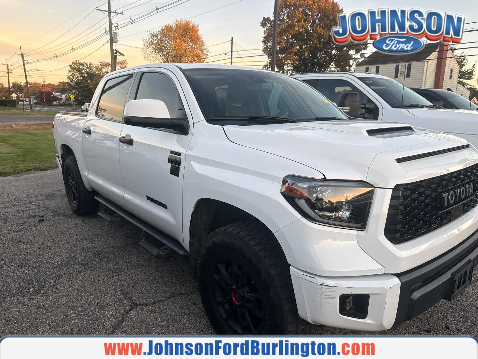 Super White 2021 Toyota Tundra Pickup Truck Four-Wheel Drive 6-Speed Automatic