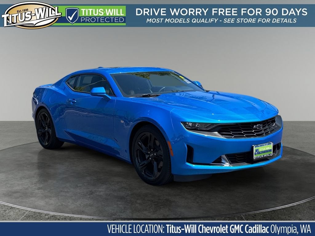 Riptide Blue Metallic 2024 Chevrolet Camaro Coupe Rear-Wheel Drive Manual