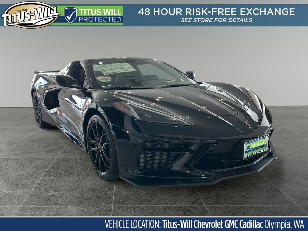 Black 2026 Chevrolet Corvette Convertible Rear-Wheel Drive Automatic
