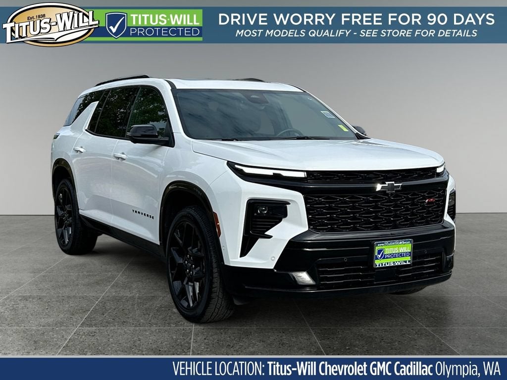 White 2024 Chevrolet Traverse SUV / Crossover Four-Wheel Drive Automatic