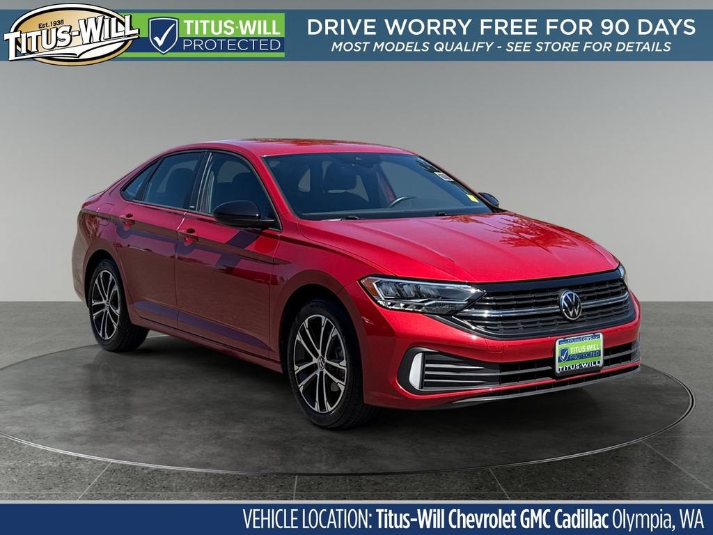 Red 2024 Volkswagen Jetta Sedan Front-Wheel Drive 