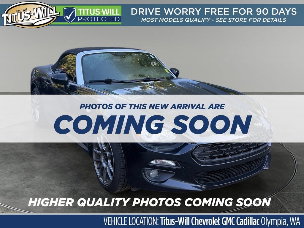 Black 2018 FIAT 124 Spider Convertible Rear-Wheel Drive 