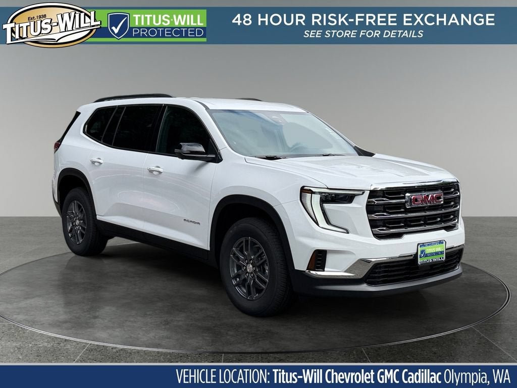 Summit White 2026 GMC Acadia SUV / Crossover Four-Wheel Drive Automatic