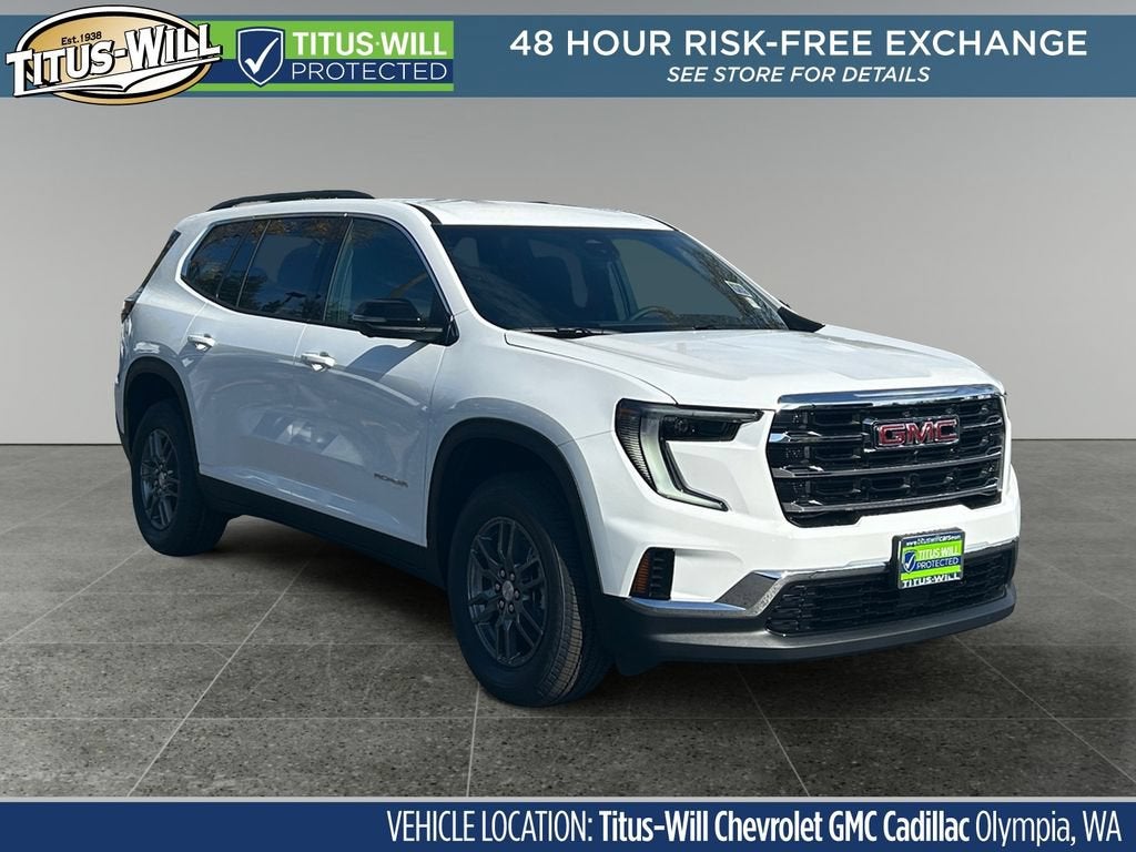 Summit White 2026 GMC Acadia SUV / Crossover Four-Wheel Drive Automatic