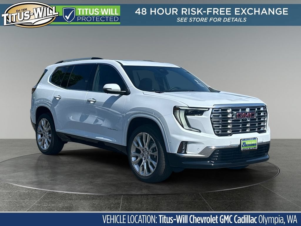 Glacier White Tricoat 2026 GMC Acadia SUV / Crossover Four-Wheel Drive Automatic