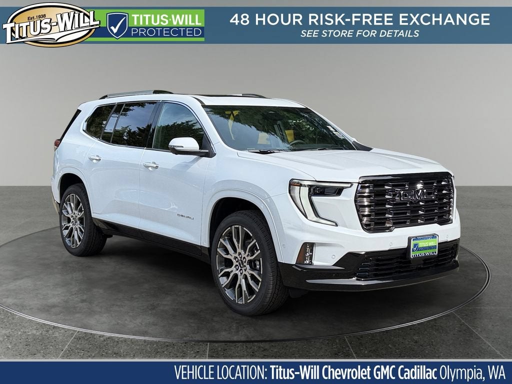 Glacier White Tricoat 2026 GMC Acadia SUV / Crossover Four-Wheel Drive Automatic