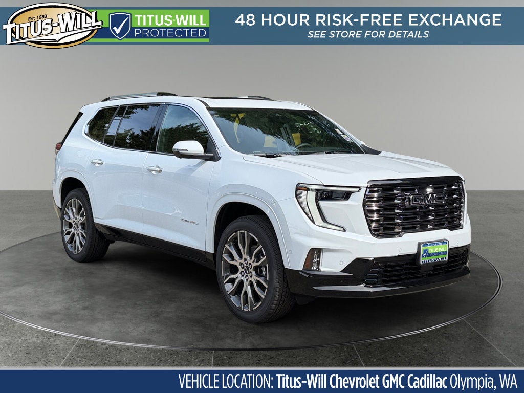 Glacier White Tricoat 2026 GMC Acadia SUV / Crossover Four-Wheel Drive Automatic