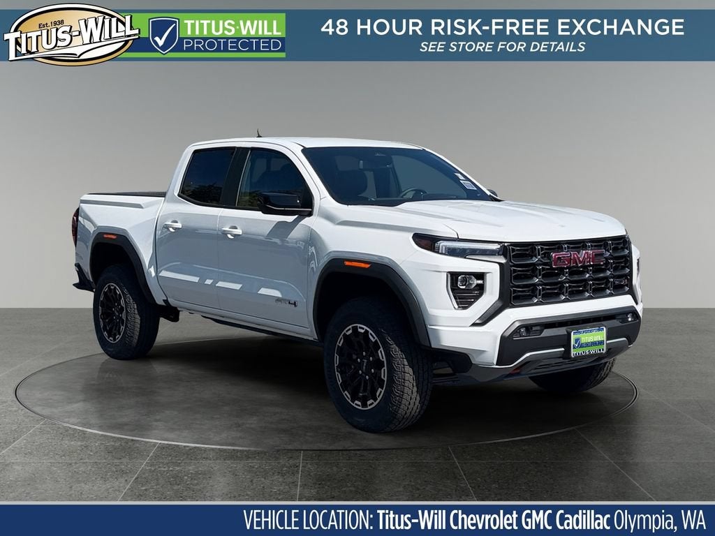Summit White 2026 GMC Canyon Pickup Truck Four-Wheel Drive Automatic