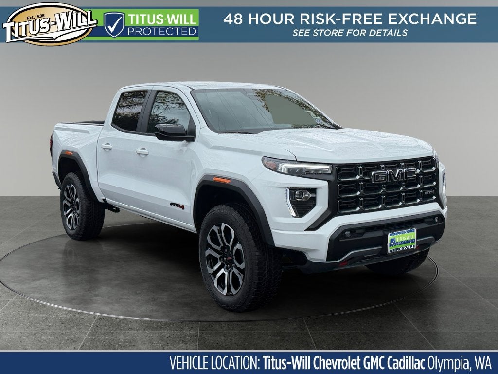 Summit White 2026 GMC Canyon Pickup Truck Four-Wheel Drive Automatic