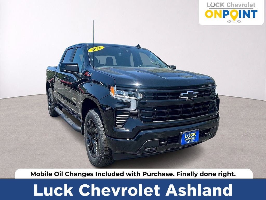 Black 2026 Chevrolet Silverado 1500 Pickup Truck Four-Wheel Drive Automatic