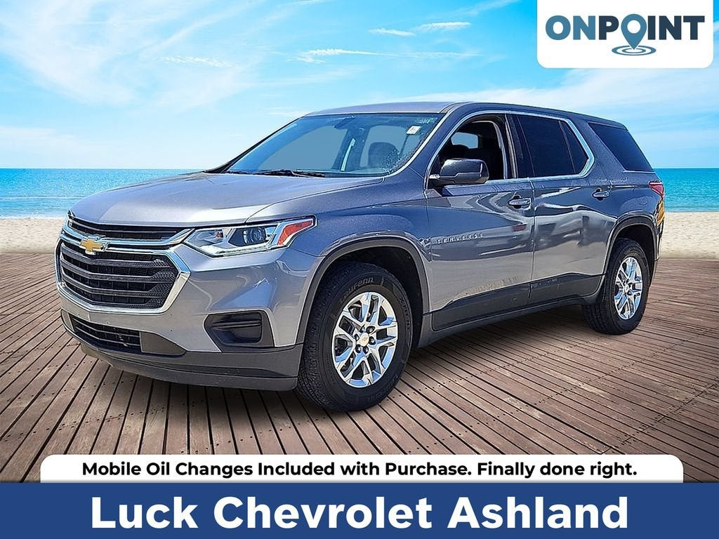 Gray (Satin Steel Metallic) 2021 Chevrolet Traverse SUV / Crossover Four-Wheel Drive Automatic