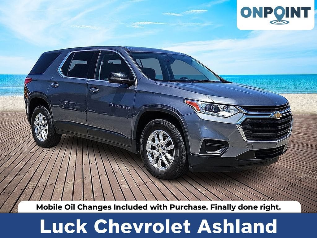 Gray (Satin Steel Metallic) 2021 Chevrolet Traverse SUV / Crossover Four-Wheel Drive Automatic