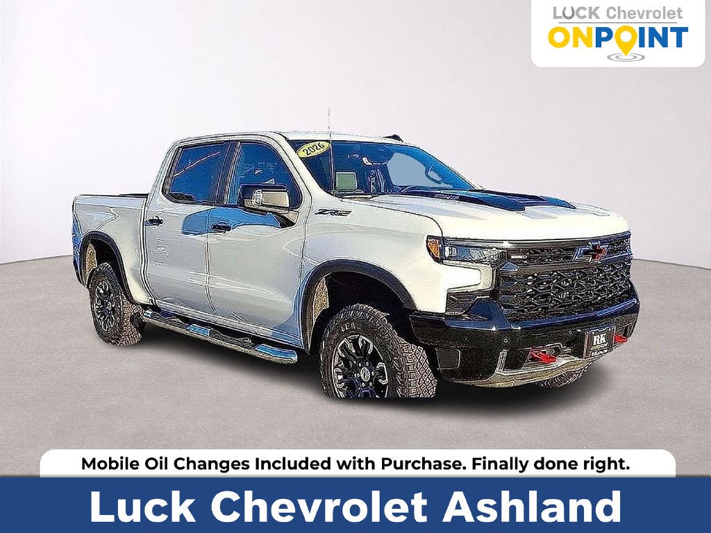 Summit White 2026 Chevrolet Silverado 1500 Pickup Truck Four-Wheel Drive Automatic