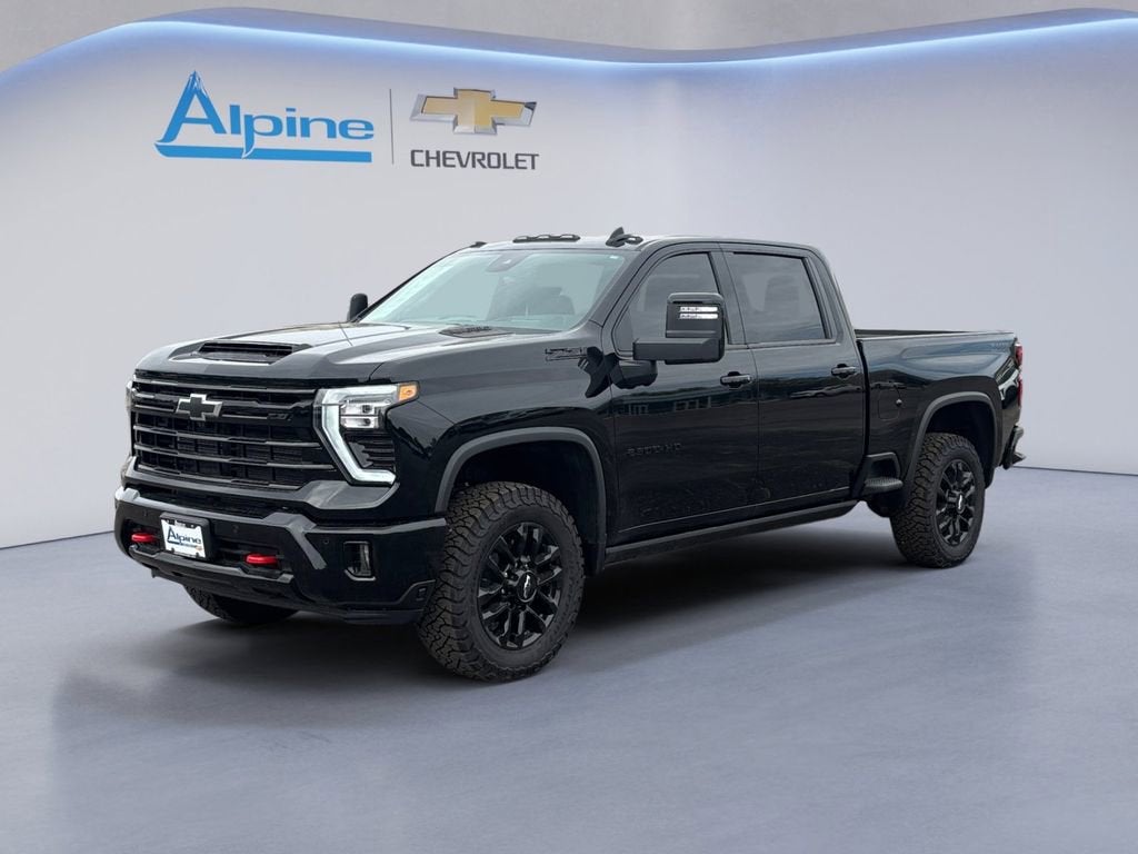 Black 2026 Chevrolet Silverado 2500HD LTZ Crew Cab 4WD Pickup Truck Four-Wheel Drive Automatic