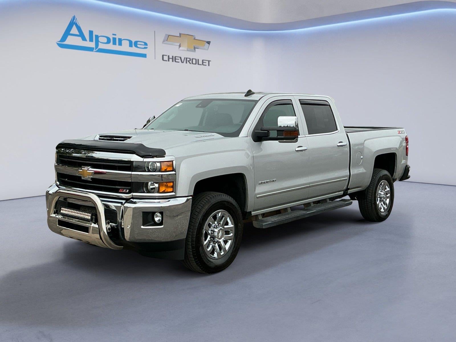 Silver 2019 Chevrolet Silverado 3500HD Pickup Truck Four-Wheel Drive Automatic