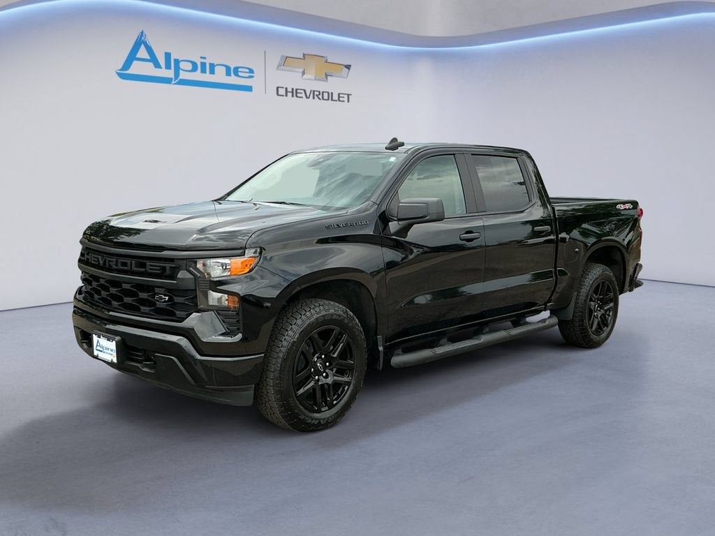 Black 2024 Chevrolet Silverado 1500 Pickup Truck Four-Wheel Drive Automatic