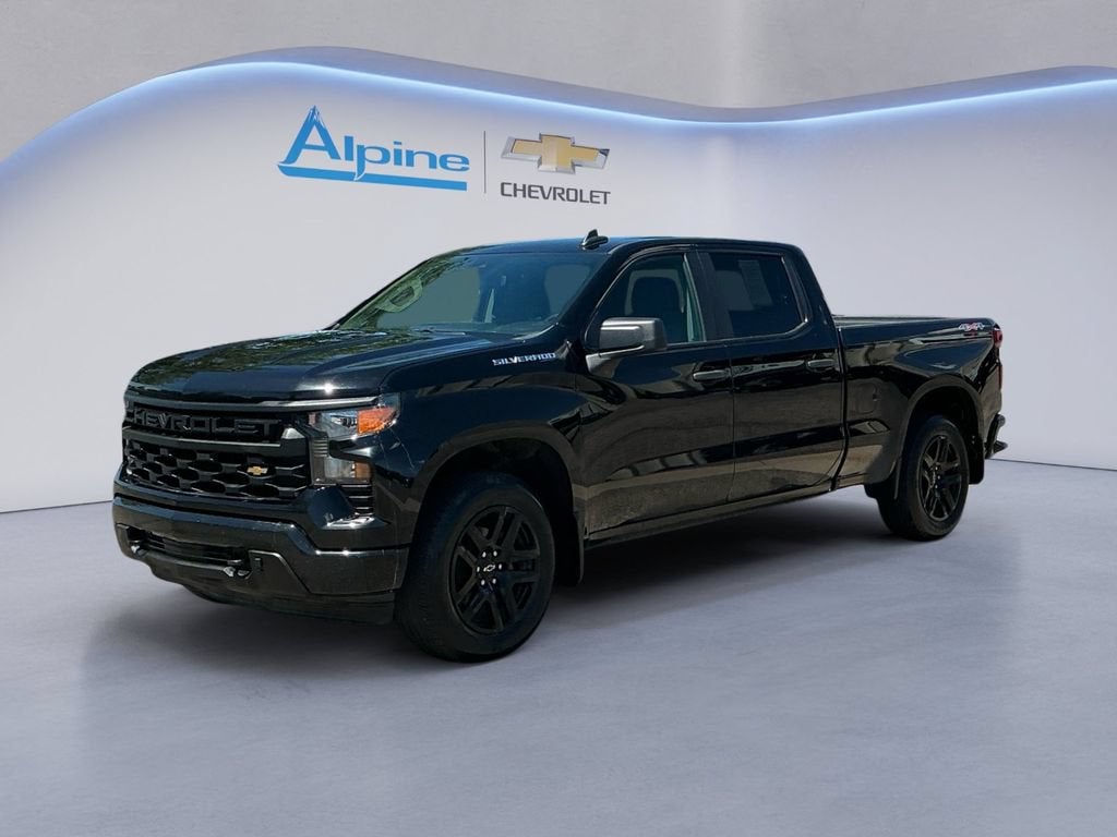 Black 2024 Chevrolet Silverado 1500 Pickup Truck Four-Wheel Drive Automatic