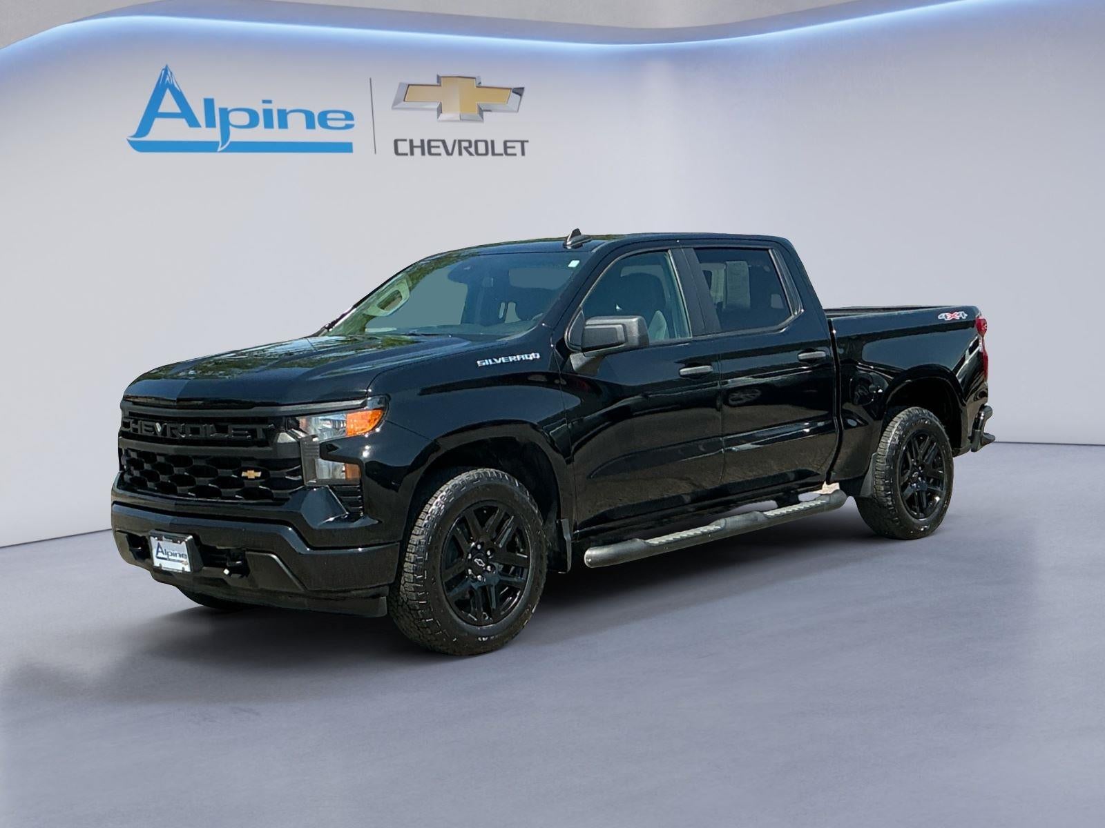 Black 2024 Chevrolet Silverado 1500 Pickup Truck Four-Wheel Drive Automatic
