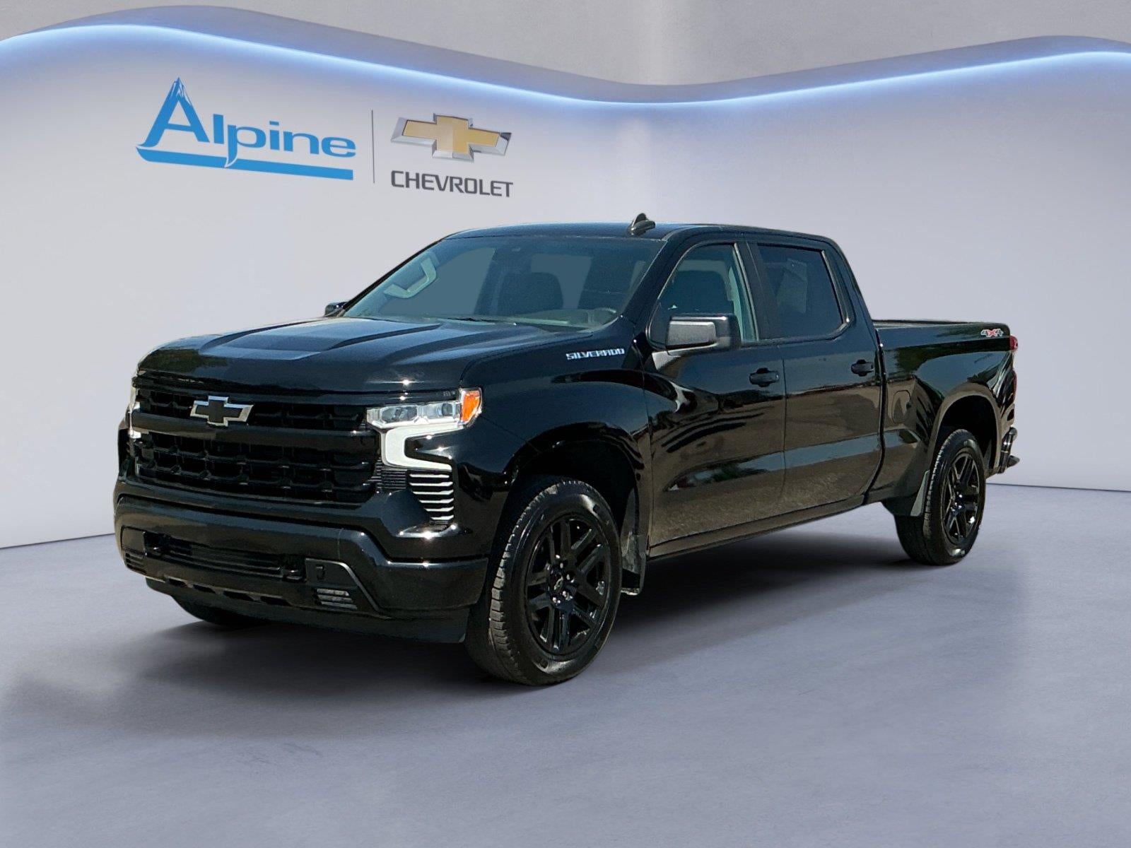 Black 2024 Chevrolet Silverado 1500 Pickup Truck Four-Wheel Drive Automatic