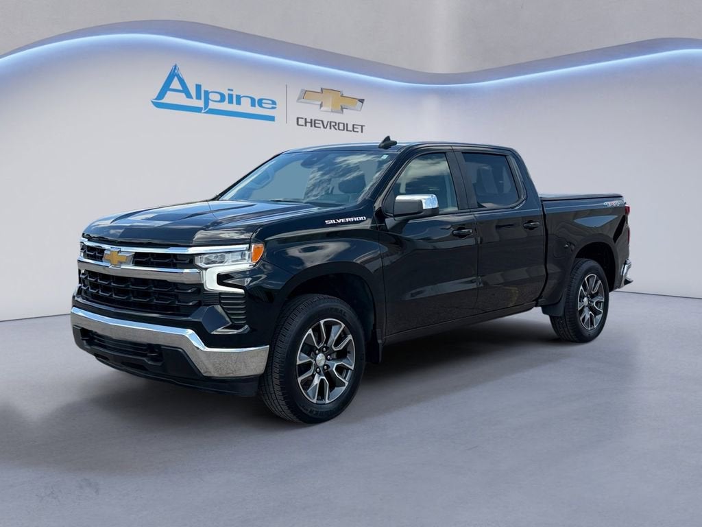 Black 2022 Chevrolet Silverado 1500 Pickup Truck Four-Wheel Drive Automatic