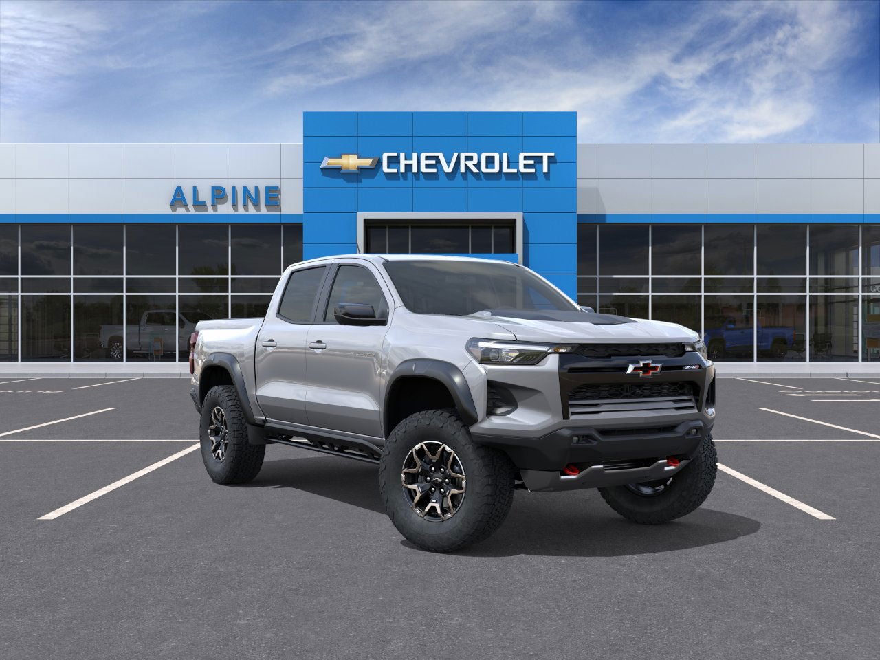 Sterling Gray Metallic 2026 Chevrolet Colorado ZR2 Crew Cab 4WD Pickup Truck Four-Wheel Drive Automatic