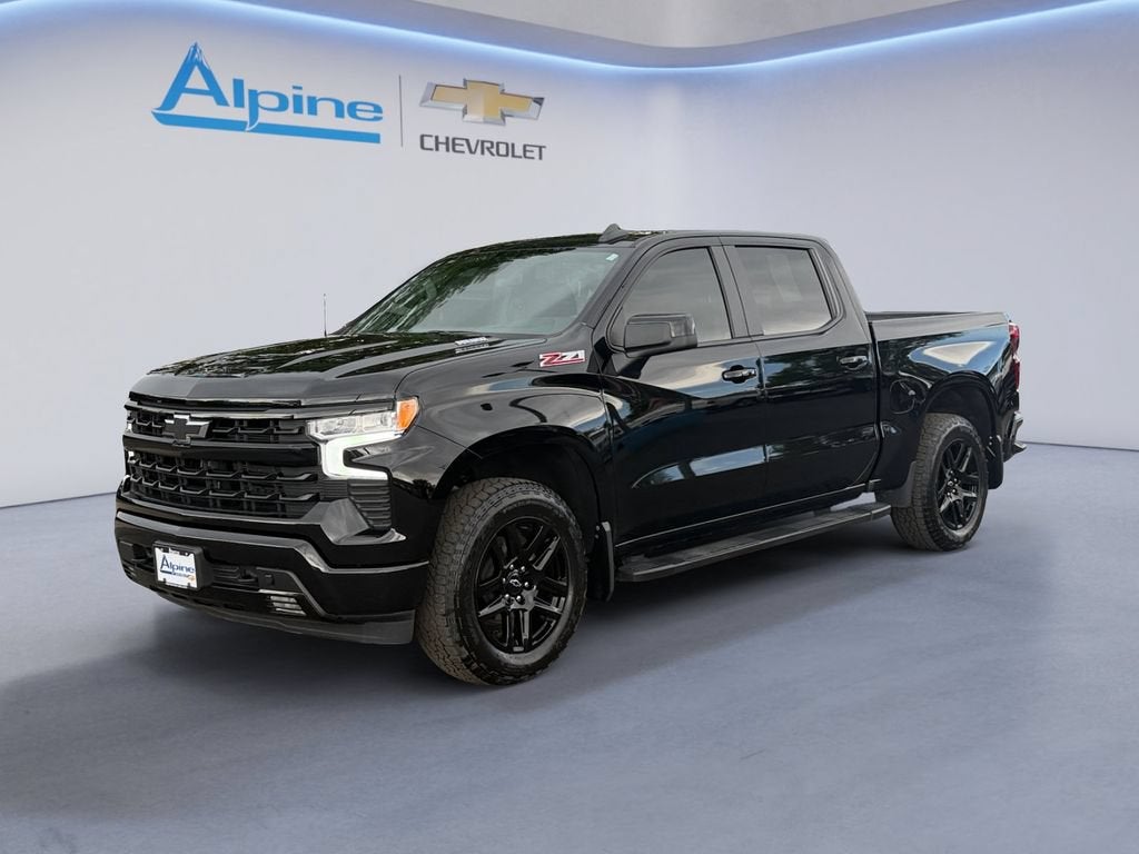 Black 2024 Chevrolet Silverado 1500 Pickup Truck Four-Wheel Drive Automatic