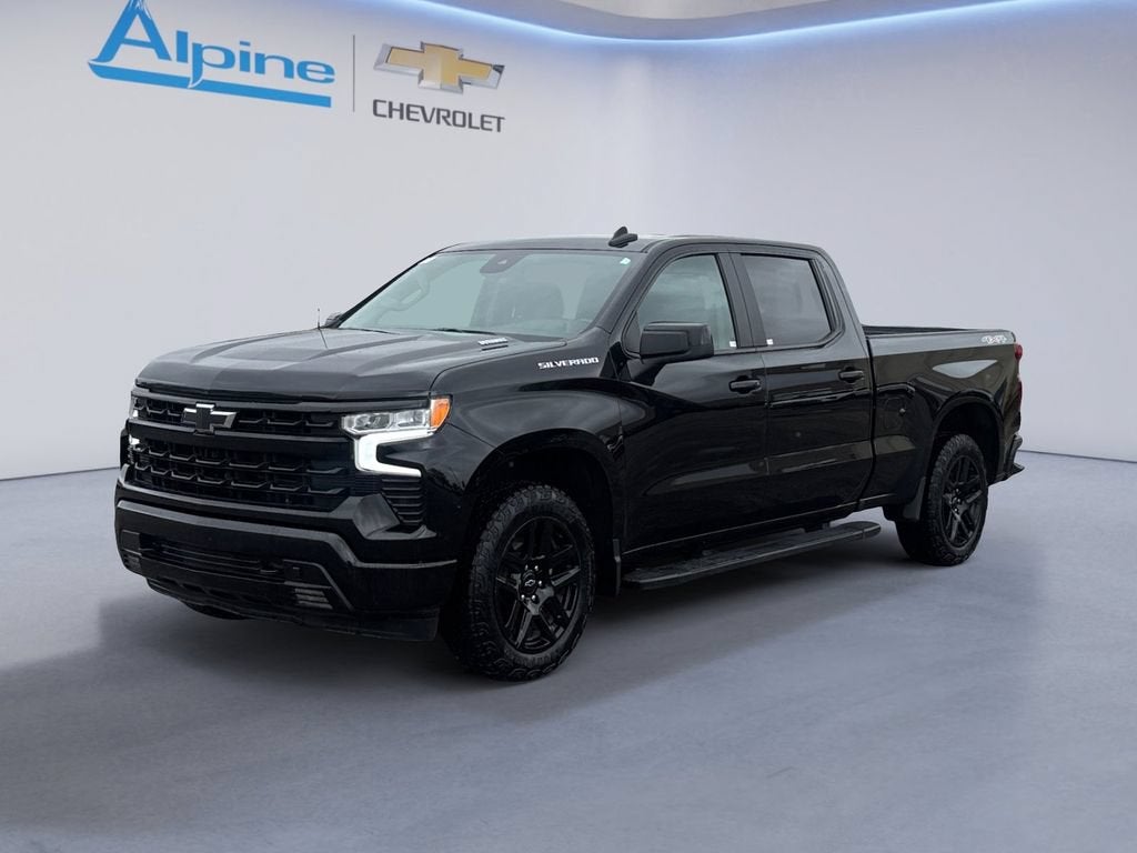 Black 2024 Chevrolet Silverado 1500 Pickup Truck Four-Wheel Drive Automatic