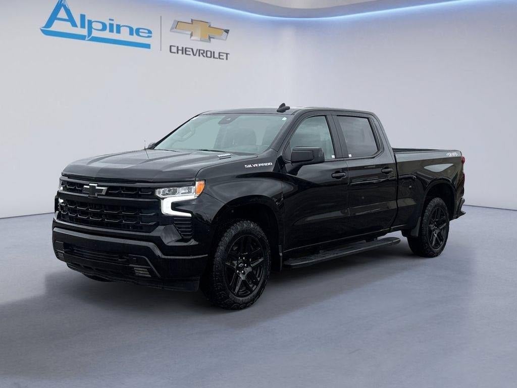 Black 2024 Chevrolet Silverado 1500 Pickup Truck Four-Wheel Drive Automatic