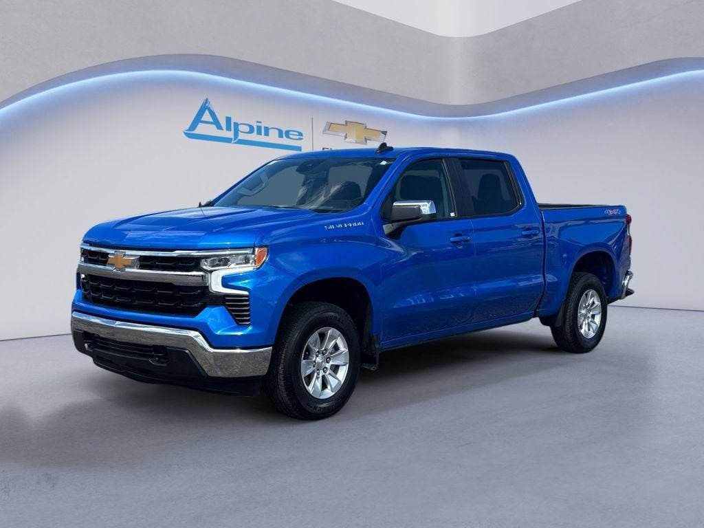 Riptide Blue Metallic 2025 Chevrolet Silverado 1500 Pickup Truck Four-Wheel Drive Automatic