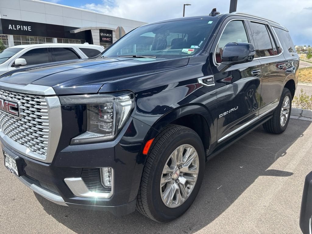 Midnight Blue Metallic 2022 GMC Yukon SUV / Crossover Four-Wheel Drive Automatic
