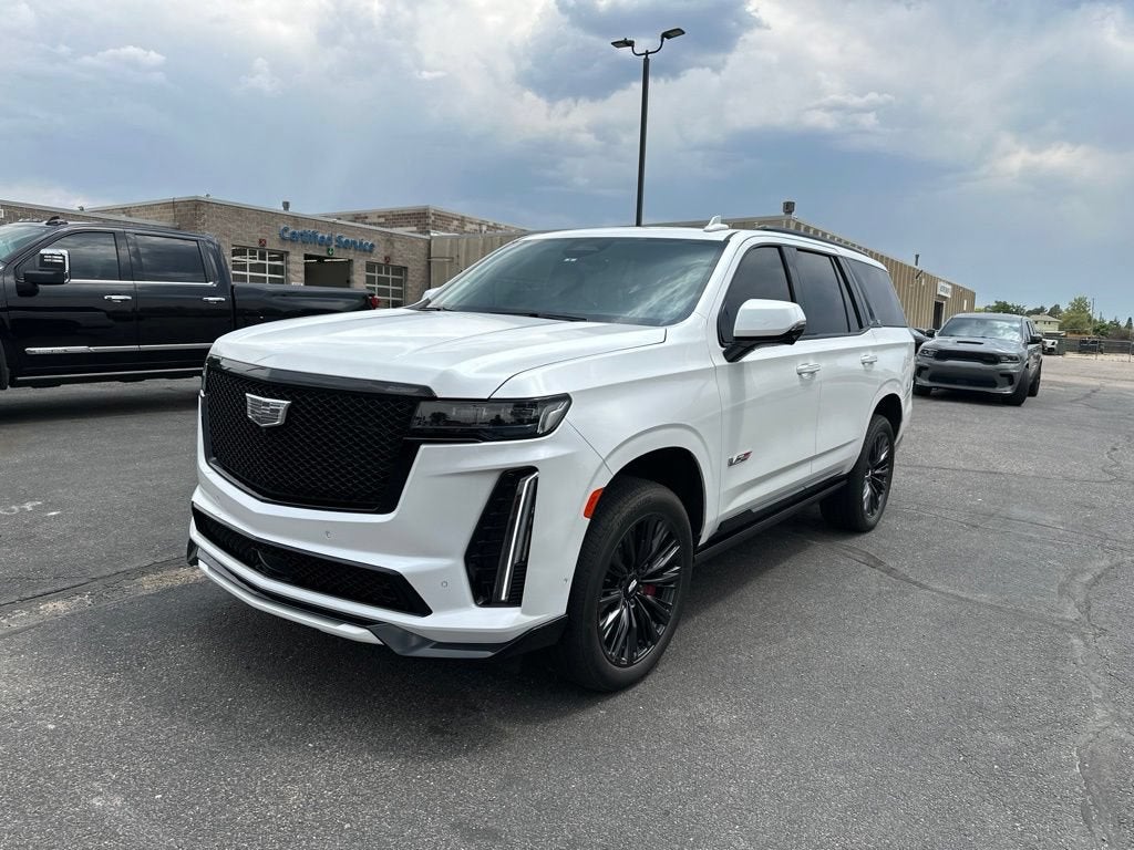 Crystal White Tricoat 2024 Cadillac Escalade-V SUV / Crossover All-Wheel Drive Automatic