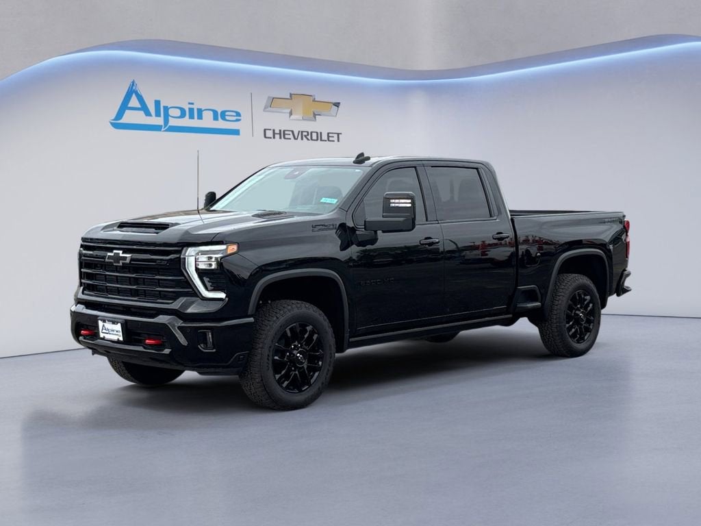 Black 2026 Chevrolet Silverado 2500HD LTZ Crew Cab 4WD Pickup Truck Four-Wheel Drive Automatic