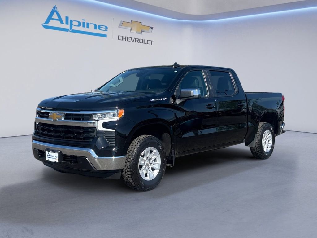 Black 2025 Chevrolet Silverado 1500 Pickup Truck Four-Wheel Drive Automatic