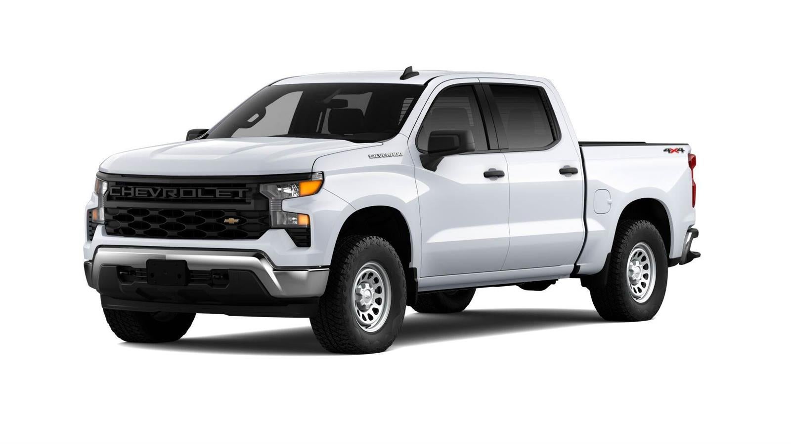 White 2026 Chevrolet Silverado 1500 Pickup Truck Four-Wheel Drive Automatic