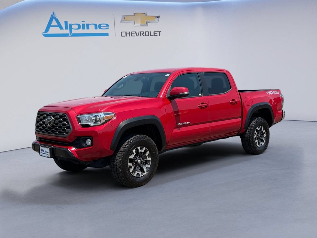 Red 2023 Toyota Tacoma Pickup Truck Four-Wheel Drive 