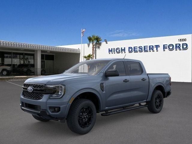 Blue (Azure Gray Metallic Tri-Coat) 2025 Ford Ranger XLT SuperCrew 4WD Pickup Truck Four-Wheel Drive Automatic