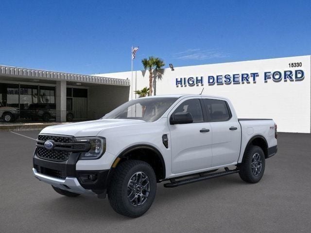 Oxford White 2025 Ford Ranger XLT SuperCrew 4WD Pickup Truck Four-Wheel Drive Automatic