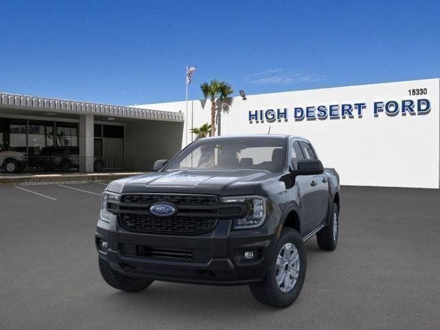 Shadow Black 2025 Ford Ranger XL SuperCrew 4WD Pickup Truck Four-Wheel Drive Automatic